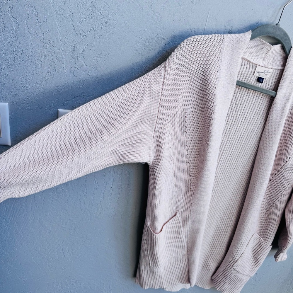 Nwot Universal Thread Open-Front Knit Cotton Card… - image 3